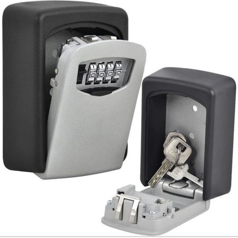Boîte à Clé Sécurisée Exterieur, Boite a Clefs Murale de avec Code à 4 Chiffres, Boitier Porte Clef de Stockage de Sécurité à 5 clés, pour L'école de Garage à Domicile (1/5)