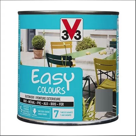 Peinture Easy Colours V33 Aluminium 0,5 L (1/2)