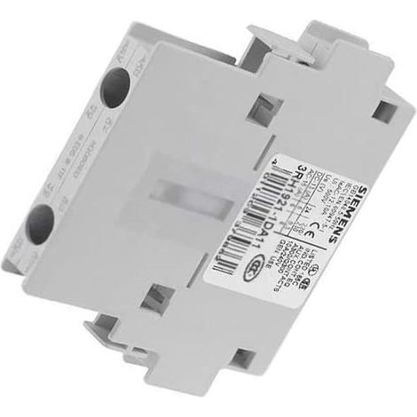 Siemens Interruptor auxiliar 1S+1Ö, DIN EN50012, lateral, 10mm, S0-S12 para contactores de motor, 3RH19211DA11