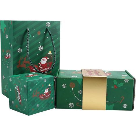 Weihnachts-Überraschungsbox mit Geldgeschenk, einzigartige faltbare Überraschungsbox im Hüpfumschlag-Design, grüne Geldexplosions-Geschenkbox (1/5)