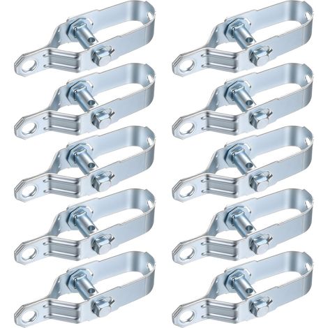 10 x Wire Mesh Tensioners, Fence Wire Tensioners, Outdoor Clothesline, Adjustable Cable Tensioners 105 mm for Greenhouse Garden Rope, Fixed Fence (1/5)