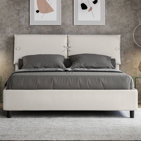 Letto matrimoniale contenitore SLEEPER bianco con rete (1/3)