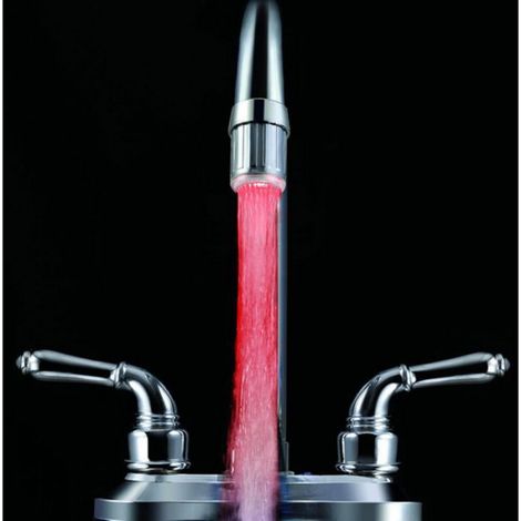 Embout Robinet - Mousseur LED Avec Sonde Temperature - Pour Evier Lavabo - 1 Unite (1/4)