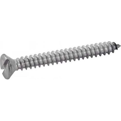 Vis à tôle tête fraisée ACTON 624035 5,5 x 13 mm Inox A2 Boîte 200 Noir (1/3)