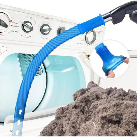 Kit de nettoyage pour sèche linge avec brosse de fixation pour tuyau d'aspiration, anti peluches, tuyau d'aspirateur (1/5)