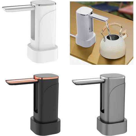 Andowl - Pompa D'acqua Dispenser Ricaricabile Usb Con Display A Led Portatile Pieghevole Q-cs80 - (1/5)