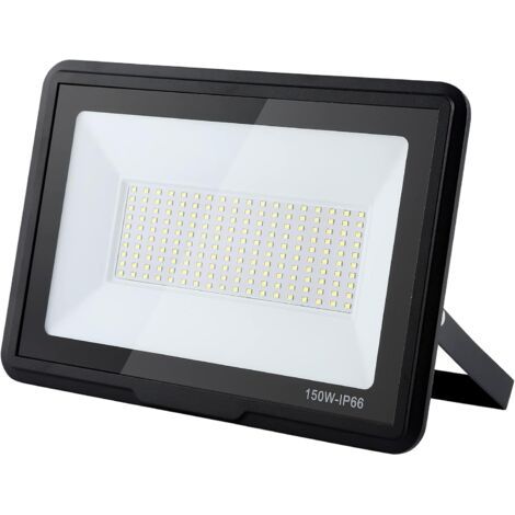 Projecteur LED Exterieur 150W, 15000LM Super Brillant Spot LED Extérieur, IP66 Etanche Projecteur Exterieur Led 6000K Blanc Froid Projecteur Led pour Garage, Jardin, Terrace, Cour (150W) (1/5)