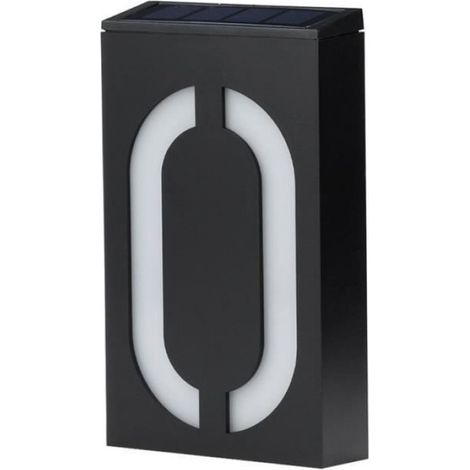 1 Lumière solaire, LED, ABS et PC, IP55, extérieur, jardin, allée (1/4)
