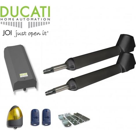 Kit de motorisation de portail – Vérins télescopiques – Charge maximale 200kg par vantail – Pour portails battants jusqu'à 2,2m – Moteur Brushless – ME (1/5)
