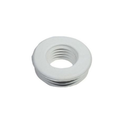 MORSETTO PER W.C. IN GOMMA BIANCA Dm. Est. 76 Diam. mm. 40 G.M.P