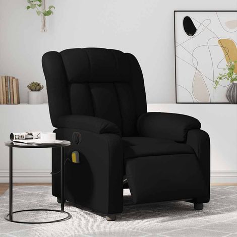 Massagesessel Elektrisch Schwarz Kunstleder