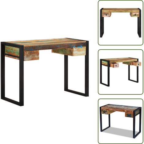 Schreibtisch Altholz - Vintage Schreibtisch - Holz Schreibtisch - Recyclingmöbel - Schreibtisch Gebraucht - Industriel Style