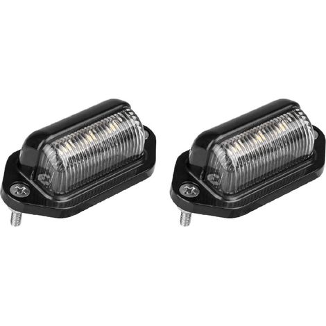 2x LED-Kennzeichenbeleuchtung, wasserdichte hintere Kennzeichenbeleuchtung für Anhänger, Wohnmobile, LKWs, Boote (1/2)