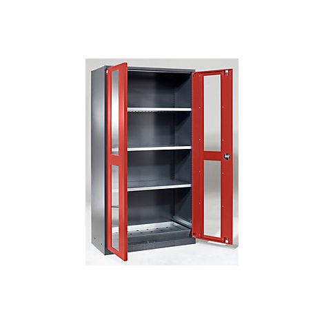 Armario para productos químicos puerta con mirillas 3 baldas (1/5)
