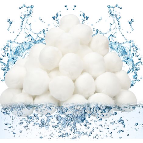 SWANEW Filter Balls 1400g weiß, Filterbälle für Pool, Schwimmbad, Filterpumpe, Aquarium Sandfilter, ersetzen 25 kg Filtersand (1/5)