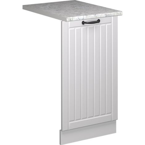 Panel frontal del lavavajillas Fame-Line, Blanco casa de campo, 45 cm , ET Mármol, Vicco