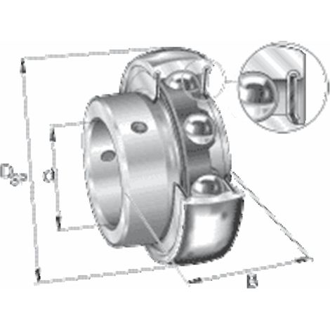 INA AY20-NPP Spannlager (1/2)