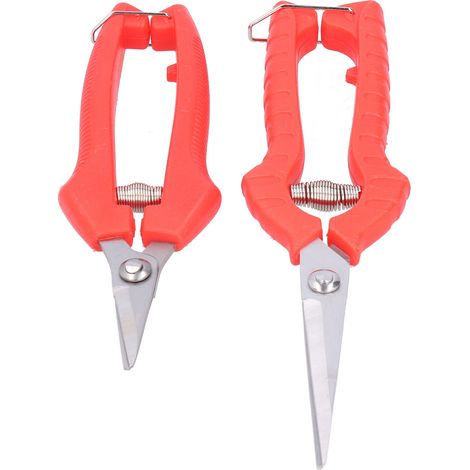 Set di 2 cesoie a bypass manuali – manico lungo – cesoie per fiori – LS