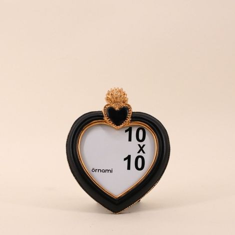Cadre photo coeur ex voto 15cm