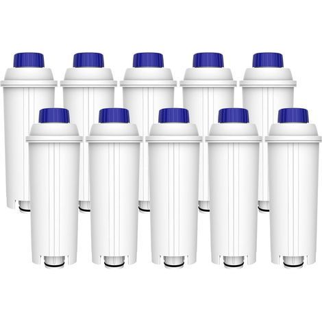 10 Filtres à Café Compatibles De'Longhi, Réduction Chlore, Pour Machines ECAM ESAM ETAM (1/5)