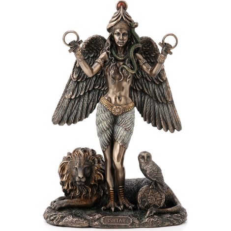 Signes Grimalt Figura De Persona Figuras Figura Diosa Ishtar Bronce Dorado 22x9x14cm 27373