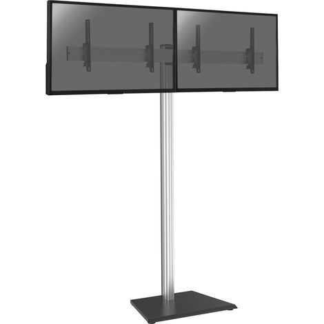 Support sur pied pour 2 écrans TV 43'' - 49'' - Hauteur 240cm - A poser - Inclinable (1/3)
