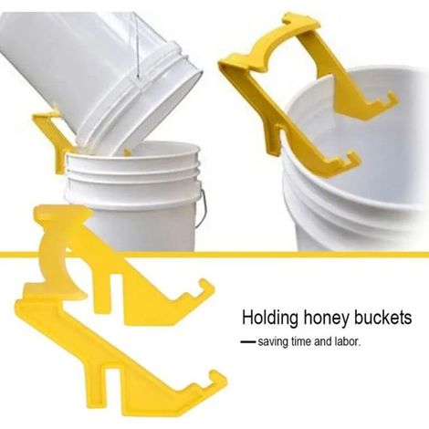 1 support de seau de miel en plastique pour apiculture, support de cadre, poignée de levage, outils pour abeilles (1/5)