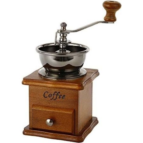 Vintage Manuel Moulin à café en céramique Conical Burr Main Portable Maker Crank Coffee (1/5)