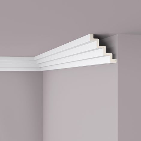 Cornisa NMC Z51 ARSTYL Noel Marquet Moldura decorativa Perfil de estuco diseño moderno blanco 2 m