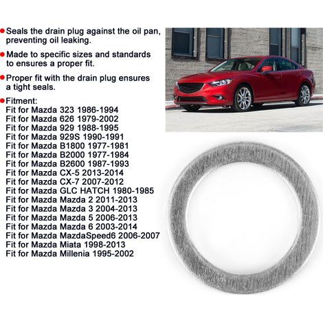 Dichtung für Ablassschraube - 995641400 - 50 Stück, kompatibel mit Mazda 323/626/929