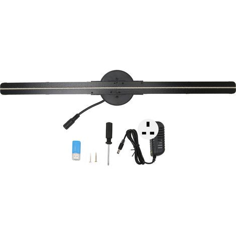 42 cm großer 3D-Hologramm-Ventilator mit WLAN, 2000 x 224 Pixel Auflösung und 224 LEDs für Ladenwerbung, 3D-Projektor, UK-Stecker 100–240 V (1/5)