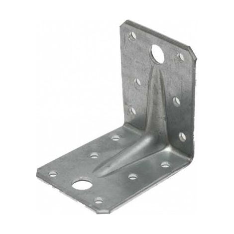 Verzinkter verstärkter Lochwinkel - 90 X 90 X 65 X 2.5