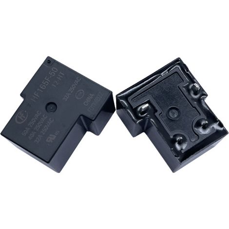 Hongfa HF165F-50/24-HT 24V DC 50A Relay, 4-pin, normally open contacts, high power T90