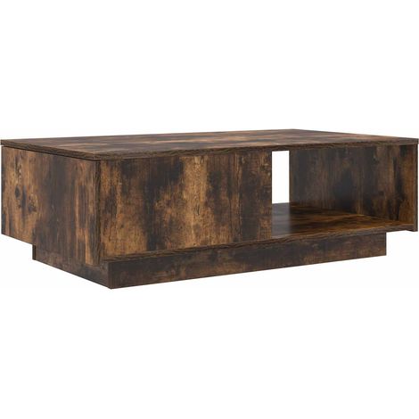 Tavolino da salotto con cassetto Rovere fumé 95 x 55 x 31 cm vidaXL