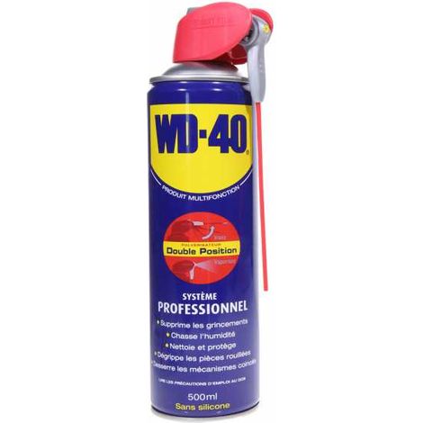 Wd-40 – Dégrippant spray multifonction 500 ml – Action dégrippante et anticorrosion – Formule sans silicone – Lubrifiant pour pièces mobiles (1/5)