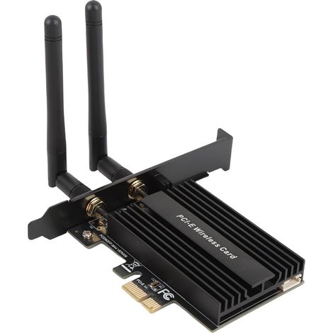 Carte Adaptateur WiFi PCI-E vers M.2 Key-E à Gain élevé avec connectivité Bluetooth 5.0 pour Les Joueurs sur PC et Les Utilisateurs Domestiques, Conception Durable (1/5)