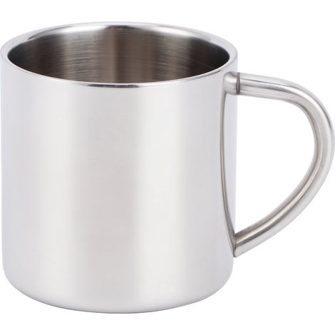Teebecher aus Edelstahl 304 mit Hitzeschutz und Henkel, ideal für Zuhause und Büro (1/5)