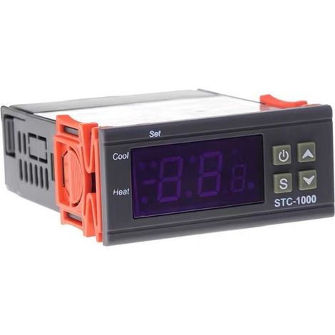 Régulateur de température30°C à 300°C Thermostat numérique avec sonde de température 220V 30A 2 sorties relais de chauffage (1/4)