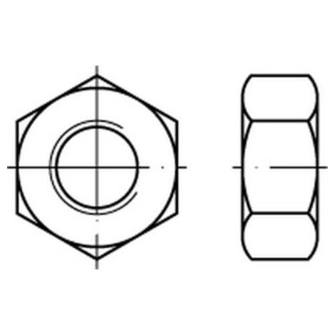 [NEUWERTIG] 6 Au Sechskantmutter Mutter Feingewinde M32x1,5 Stahl Blank Din934 10 Stück       B-Ware