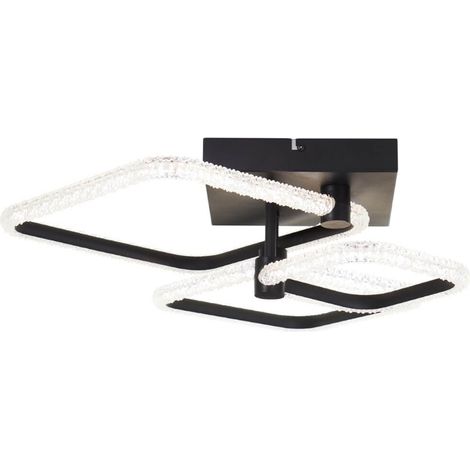Plafonnier carré Aydin noir - G80745/76