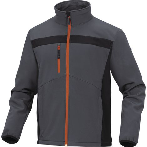 Veste Softshell Unisexe Delta Plus LULEA2, Noir/Vert/Blanc/Jaune, L ( Prix pour 1 )