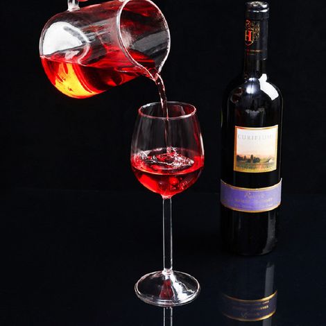 Hai-Weinglas 300 ml, Glas für Kaltgetränke, Champagnerflöte, Cocktailglas, Whiskykrug, Party-Bar-Accessoire (1/5)