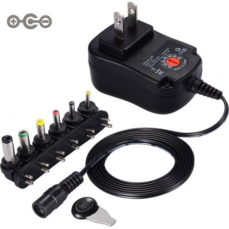 AC/DC 100-240V auf 3-12V 12W Netzteil, Universelles variables Netzteil (1/5)