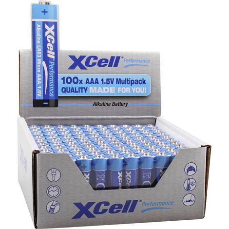XCell Batteria Ministilo (AAA) Alcalina/manganese 1.5 V 100 pz.