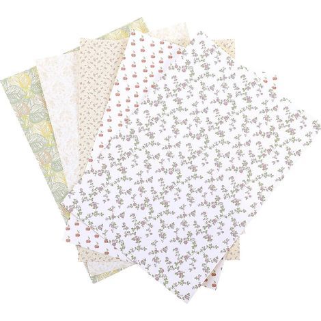 Mehrzweck-Wandstickerbögen im Miniaturformat zum Dekorieren von Miniaturhäusern. – 30 x 21,5 x 0,2 cm – Verschiedene Farben (1/4)