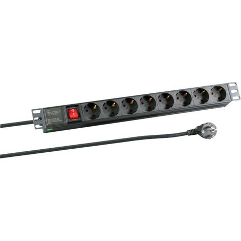 EFB ELEKTRONIK EK631DE.2 INTÉRIEUR 2M 8SORTIE(S) CA NOIR MULTIPRISE (1/2)