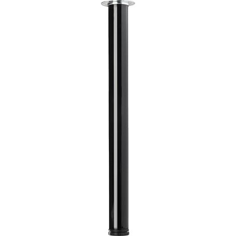 TS001 Gamba da tavolo regolabile nera lucida 820/60 mm SANS MARQUE