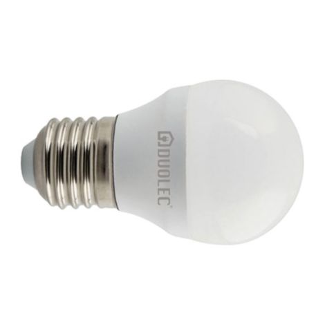 Bombilla Led mini globo 200º DUOLEC E27 luz día 5w - talla