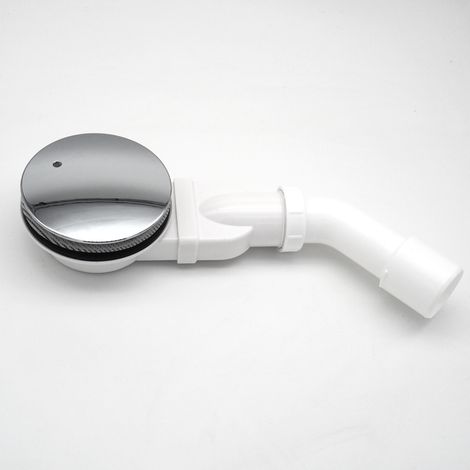 Ablaufgarnitur Set für Dusche Duschwanne Ø90 mm superflach Einbauhöhe 38 mm Siphon inkl. Geruchsstop und Haarsieb Duschablauf Ablaufbogen DN 40/50 mm (1/5)