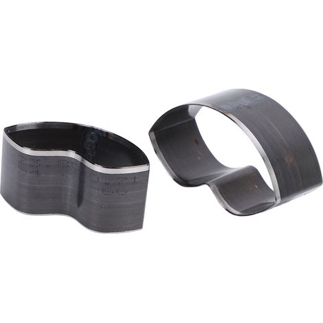 Lot de 2 emporte-pièce cuir forme lèvre 60x35mm 50x25mm acier allié pour découpe cuir et bricolage (1/5)